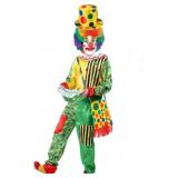 7pcs Clown Costume Set, Jumpsuit with Wig Bag Hat