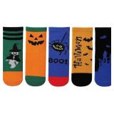 5 Pairs Halloween Socks Kids Novelty Holiday Socks