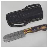 Handcrafted Damascus Steel Cleaver Knife w/