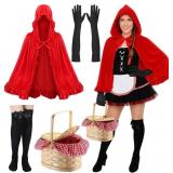 4 Pcs Halloween Little Short Hooded Red Cap Costum