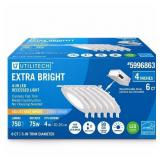 Utilitech White 4-in 750 -Lumens Switchable white