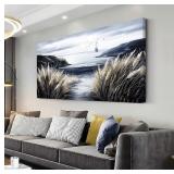 Beach Coastal Sailboat Wall Art 40'