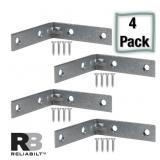 RELIABILT 4-in x 0.875-in x 4-in Galvanized Steel