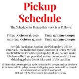 Pickup Schedule Info- Please Read