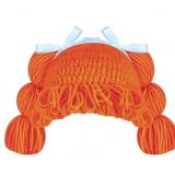 Halloween Cabbage Costume Yarn Wig, Orange 1, Loop