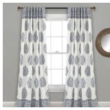 Lush Decor 95-in Navy Light Filtering Back Tab Cur