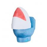 Hi Peach Layne Coconut and Lime Blue Toilet Shark