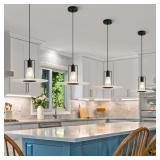 Modern Glass Dish Pendant Light Fixture Set of 2,