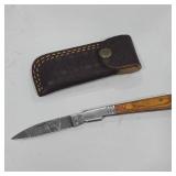Handcrafted Damascus Steel Folding Pocket