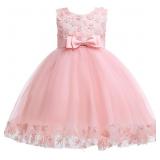 Size 8 Holiday Big/Little Girl Flower Lace A-line