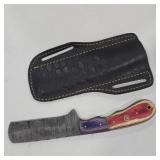 Handcrafted Damascus Steel Cleaver Knife w/