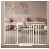 $103 Extra Wide Baby Gate with Door Pressure Mount