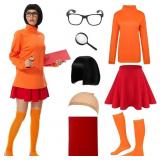 Velma Costume Adult Women Halloween Classic Movie