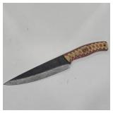 Handcrafted Damascus Steel Bowie-Style Hunting