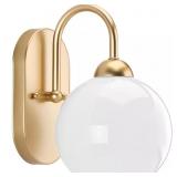 $69 Carisa Collection 1-Light Vintage Gold Opal Gl
