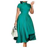 Elegant Dresses for Women Formal Short Sleeve A-Li