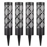 Rotating Solar Bollard Lights, 4-pack