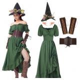 5PCS Renaissance Fairy Costume Women Medieval Elf