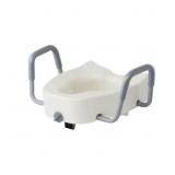 Medline 5' Elongated Raised Toilet Seat, With Lock
