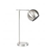 Modern Orb Desk Lamp, Silver
