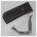 Handcrafted Damascus Steel Folding Hawkbill