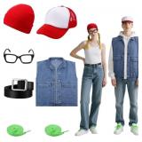 7 Pcs Halloween Subway Couple Costume Su