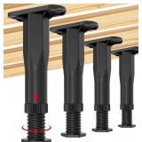 4PCS Adjustable Bed Frame Support Legs (5.1'-8.3')