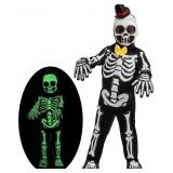 Medium Glows in the Dark Skeleton Costume for Boys