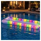 Led Color Changing Light Unisex Pool Raft