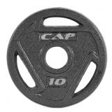 CAP Olympic 2-Inch Weight Plates, Cast Iron & Rubb