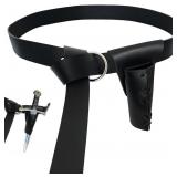 PU Leather Medieval Belt with Sword Frog Sword Hol