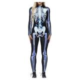 Large Womens Halloween Costumes Skeleton Costume J