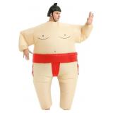 Inflatable Sumo Costume for Adult,Blow Up Wrestler
