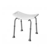 Project Source White Shower and Bath Stool
