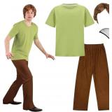 Mens Halloween Costumes Adult, Green Shirt, Brown