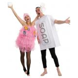 Standard Loofah and Soap Costume, Halloween Couple