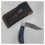 Handcrafted Damascus Steel Folding Pocket