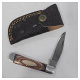 Handcrafted Damascus Steel Folding Pocket Knife