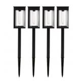 GTX Solar LED Pathway Lights, 4-pack