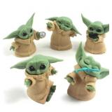 6PCS Baby Yoda Set, 2.2-Inch Action Figures