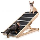 $90 Dog Ramp for Bed - Extra Wide 17', Non-Slip Ru