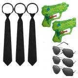 Set of 8 Secret Agent Costume Accessory