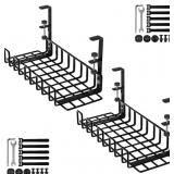 Under Desk Cable Management Tray, 16' No Drill Cor