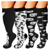 3 Pairs Wide Calf Compression Socks for Women Me