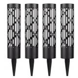 Rotating Solar Bollard Lights, 4-pack