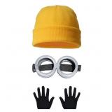 Costume Accessories Set Yellow Beanie Knit Hat Vin