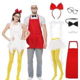 Chicken Couple Fast Food Costume Set for Cou