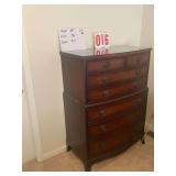 Dresser with glass top