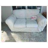 Slip covered Loveseat