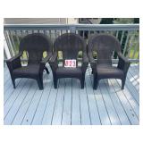 3 deck chairs